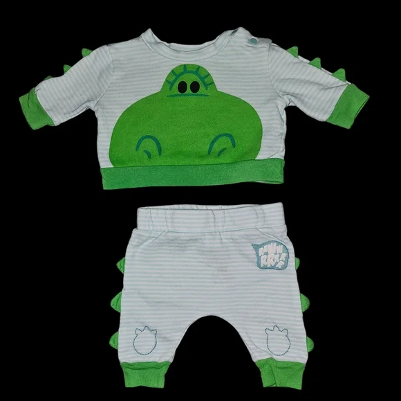 Disney Baby Toy Story Rex Knit Top and Pants Set Size 0-3 Months EUC - Picture 2 of 5